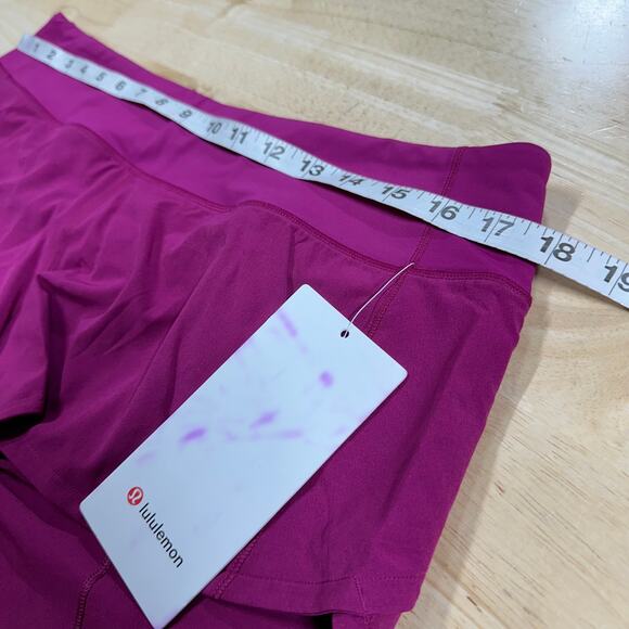 Lululemon Speed Up Low-Rise Lined Short 2.5" Magenta Purple Women's Size 10 NWT - Picture 10 of 12